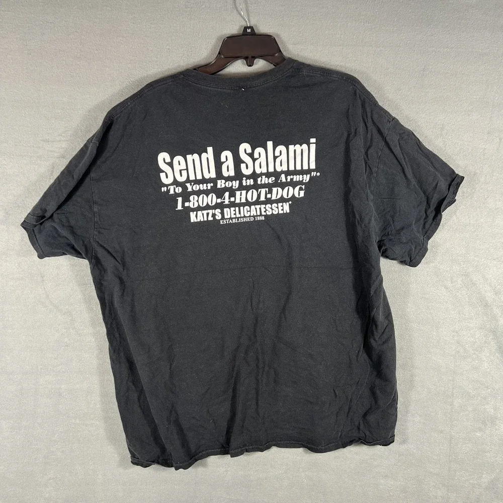 Katz's Delicatessen New York City Souvenir T-Shirt Black Deli Foodie Tee